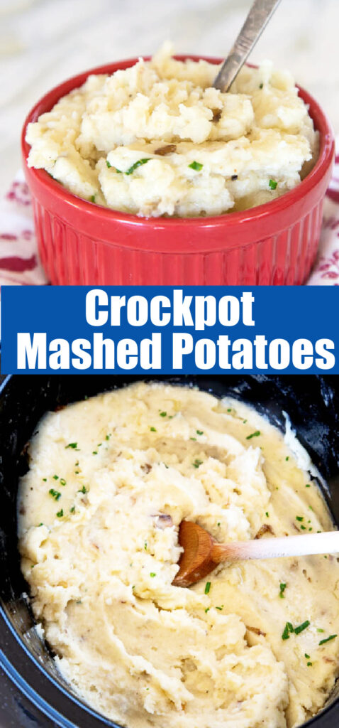 creamy crockpot mashed potatoes up close