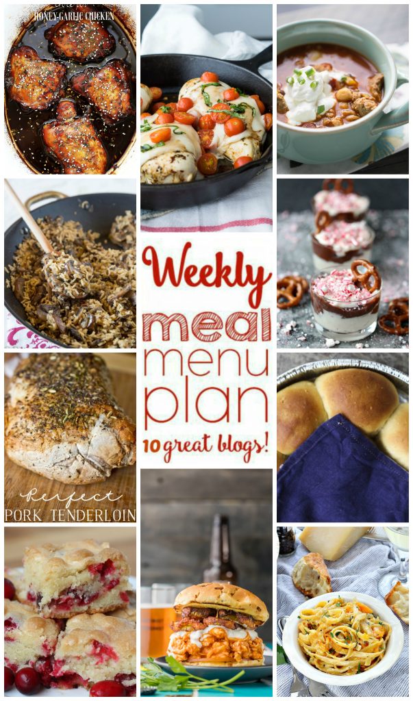 Weekly Meal Plan Week 20 - 10 great bloggers bringing you a full week of recipes including dinner, sides dishes, and desserts!