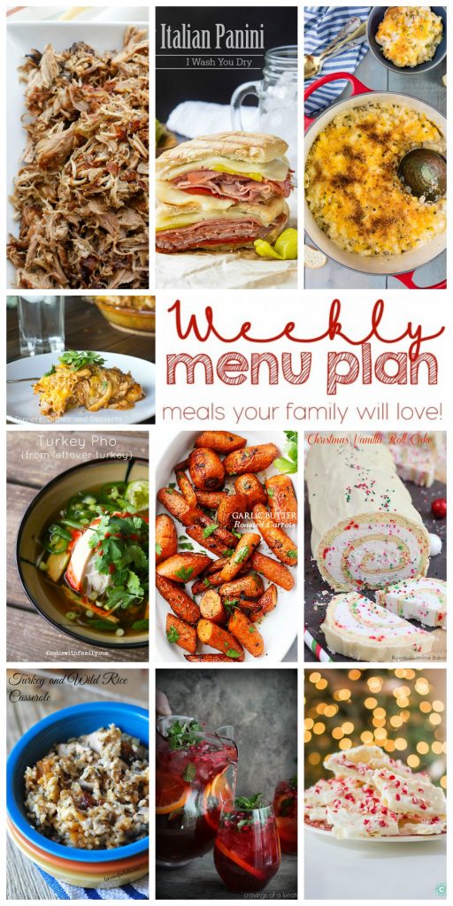 Weekly Meal Plan Week 19 - 10 great bloggers bringing you a full week of recipes including dinner, sides dishes, drinks, and desserts!