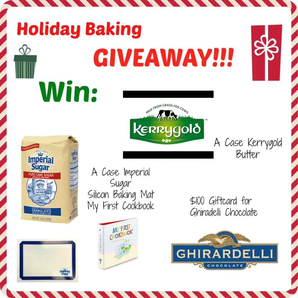 Get your holiday baking started out right!! Win sugar, butter, baking supplies and chocolate!