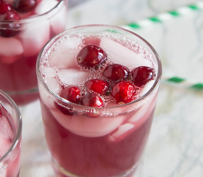 Cranberry punch is a super easy and delicious drink to have around for the holidays. There’s even a non-alcoholic version for the kids!