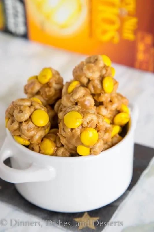 honey nut cheerio bites in a bowl