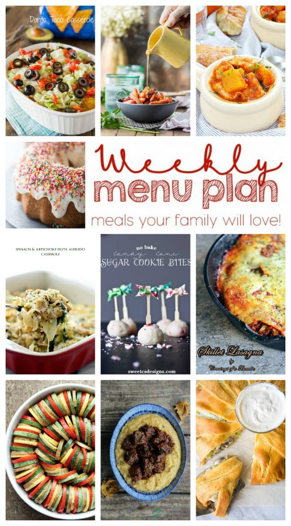 Weekly Meal Plan Week 22 - 10 great bloggers bringing you a full week of recipes including dinner, sides dishes, and desserts!