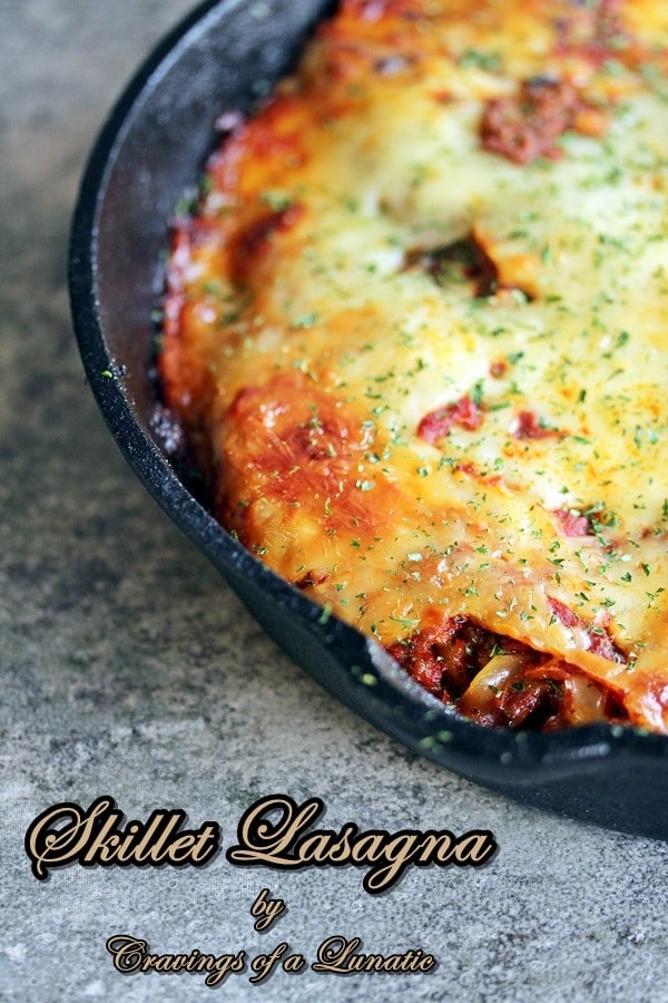 Skillet Lasagna {Cravings of a Lunatic}