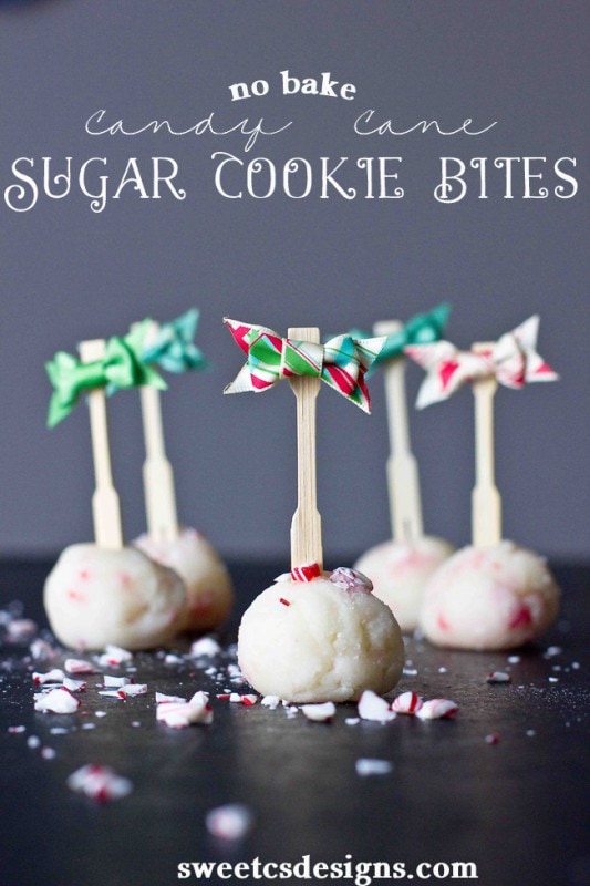 Peppermint Sugar Cookie Bites {Sweet C's Designs}