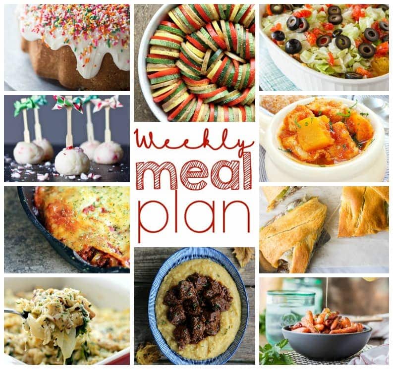 Weekly Meal Plan Week 22 - 10 great bloggers bringing you a full week of recipes including dinner, sides dishes, and desserts!