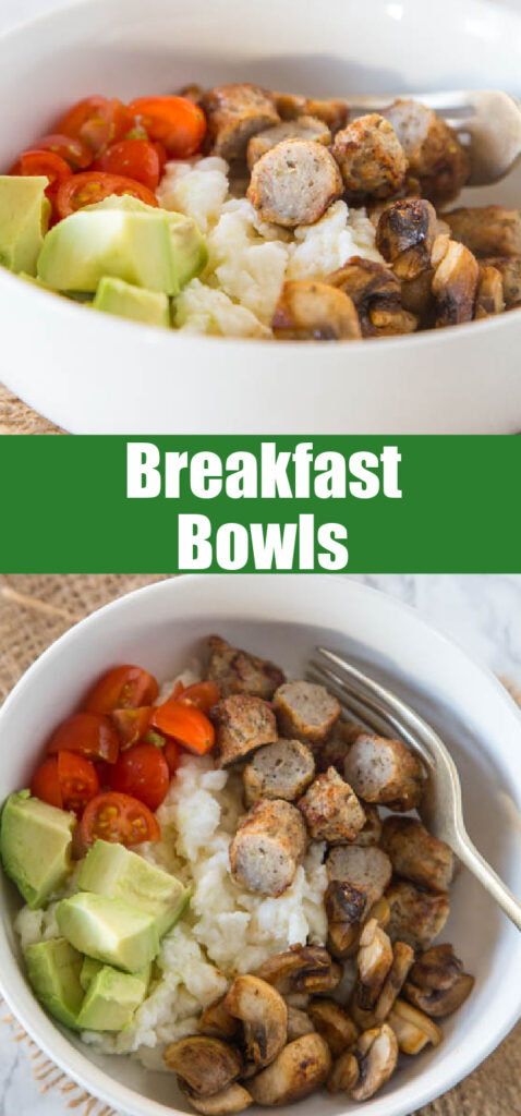 close up breakfast bowls for pinterest