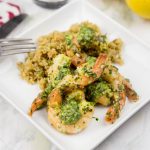 Herb Pan Seared Shrimp - quick and easy sauteed shrimp in a herb and citrus marinade. Ready in minutes, and the whole family will love it!