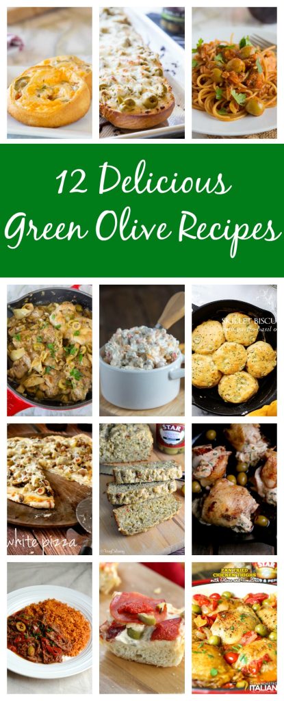 12 Green Olive Recipes - 12 recipes that are a must made for any olive fans in your life!