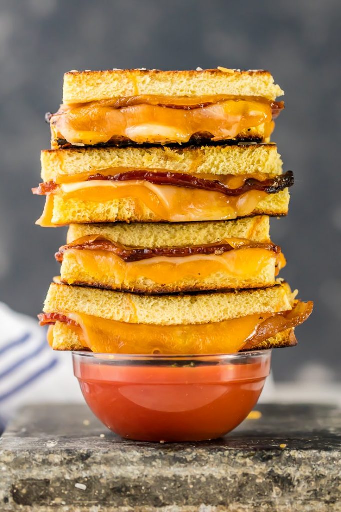 Bacon Grilled Cheese Dippers {The Cookie Rookie}