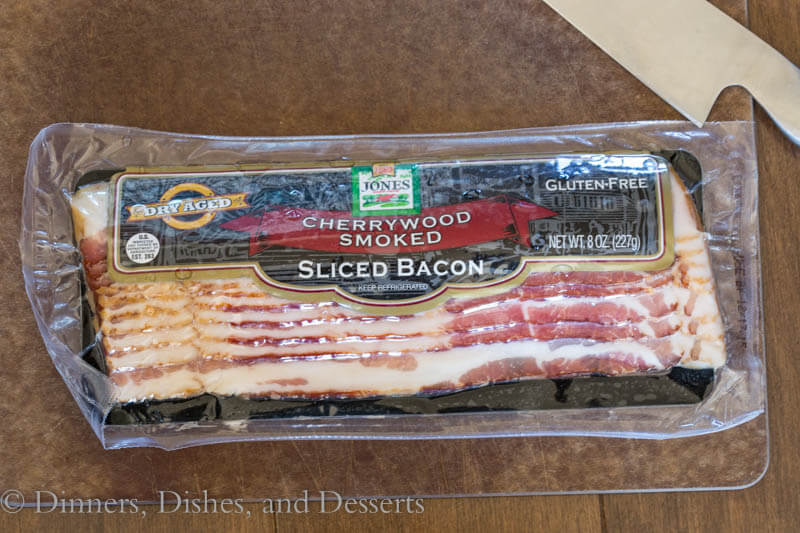 sliced bacon in package