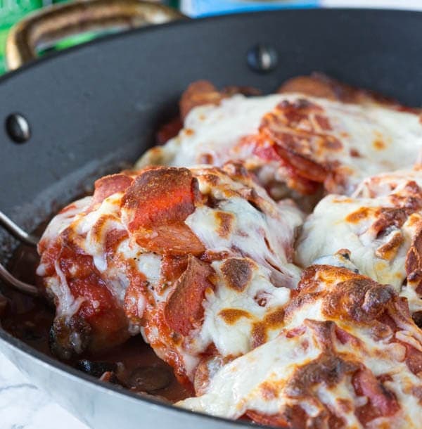 One Pan Pizza Chicken Recipe - Dinners, Dishes, and Desserts