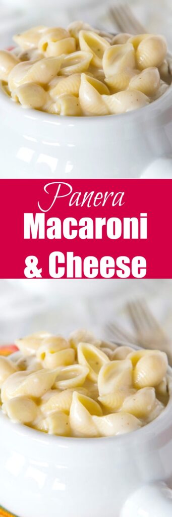 Panera Mac and Cheese Copycat Recipe - Thick and creamy homemade stovetop macaroni and cheese that tastes just like what you get at Panera!  So quick and easy your family is going to want this for dinner tonight!