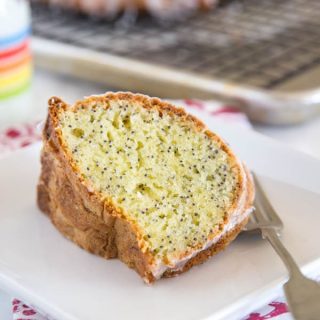 Poppy Seed Cake - a quick and easy cake recipe that comes together in minutes.  Moist, delicious, and great for dessert, or with a cup of coffee.