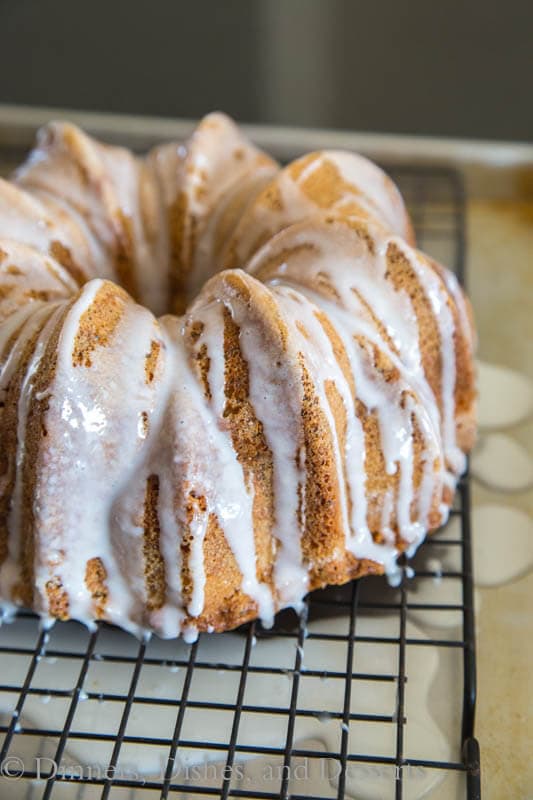 Poppy Seed Cake - a quick and easy cake that comes together in minutes. Moist, delicious, and great for dessert, or with a cup of coffee.