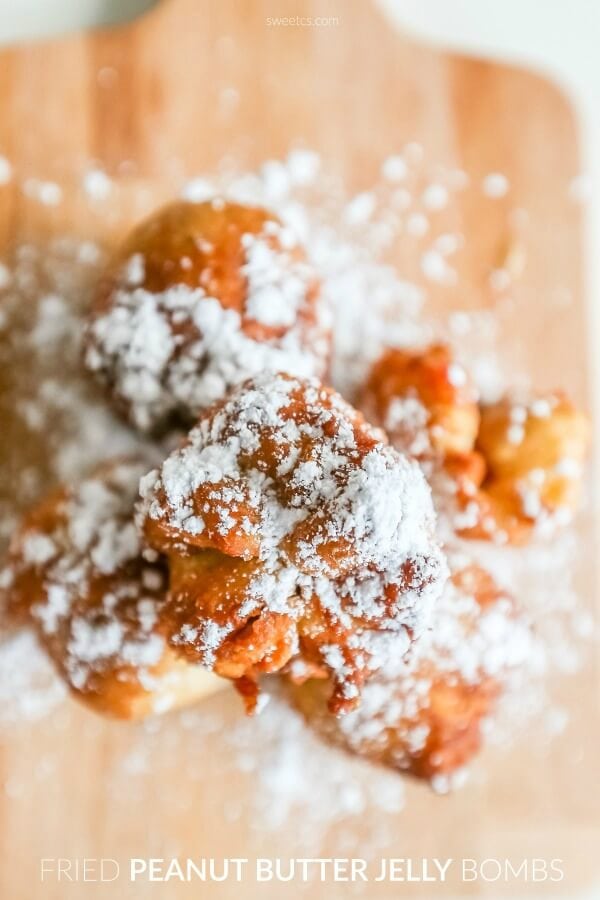 Fried Peanut Butter and Jelly Bombs {Sweet C's Designs}