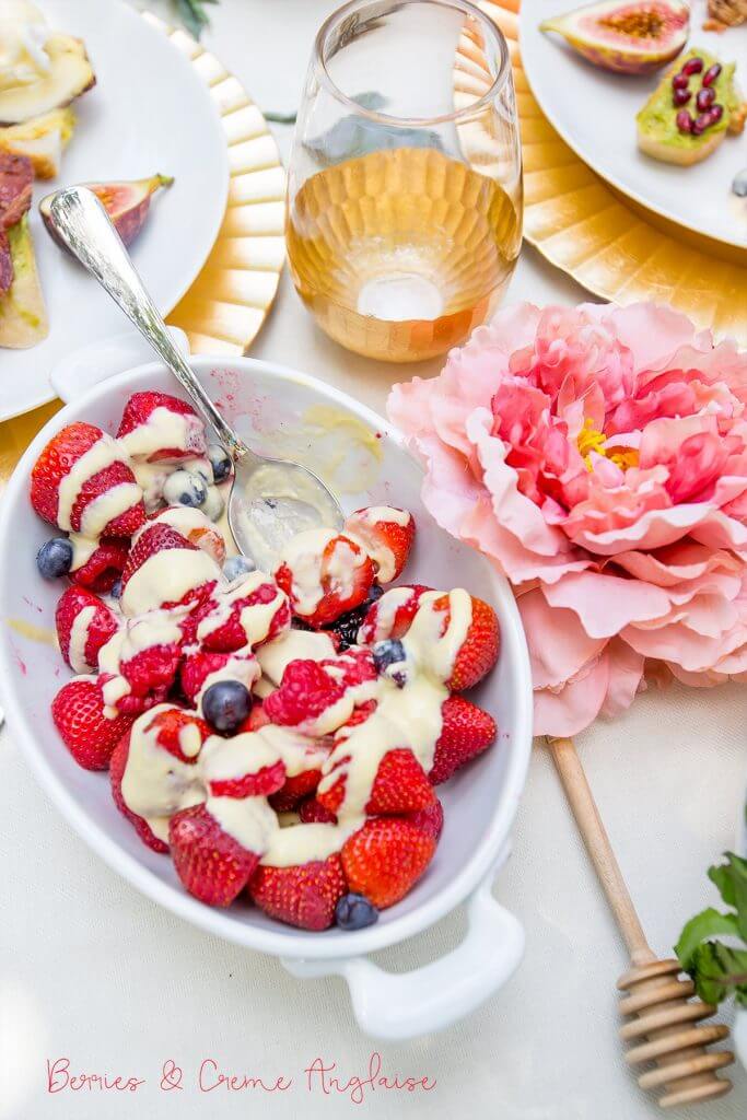 Berries and Creme Anglaise {Sweet C's Designs}