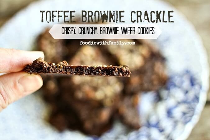 Toffee Brownie Crackle {Foodie with Family}