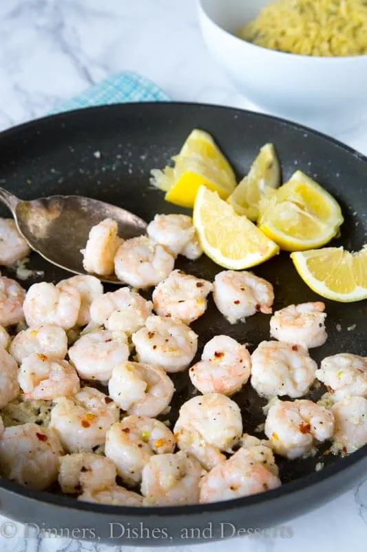 Lemon Pepper Shrimp Scampi - You can not get any easier than this shrimp scampi recipe. Ready in minutes, perfect dinner for any night of the week or even for entertaining!