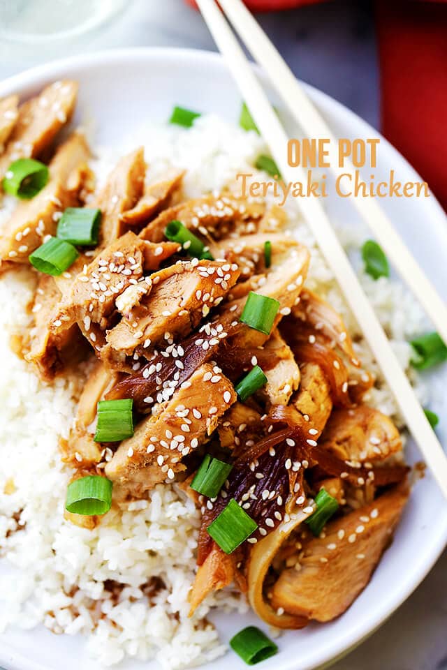One Pot Easy Teriyaki Chicken {Diethood}