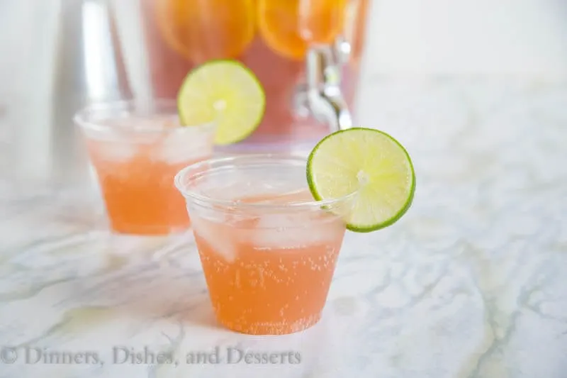 Party Punch - Just 3 ingredients to make this easy sparkling punch. Great for parties, showers, weddings, or any get together. Plus you can spike it for the grown ups!