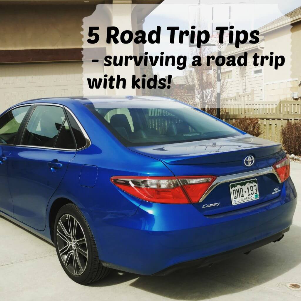 5 Tips for surviving a road trip with kids - 5 road trip tips to make your road trip a success, even with kids! So you can take that summer vacation or spring break trip this year!