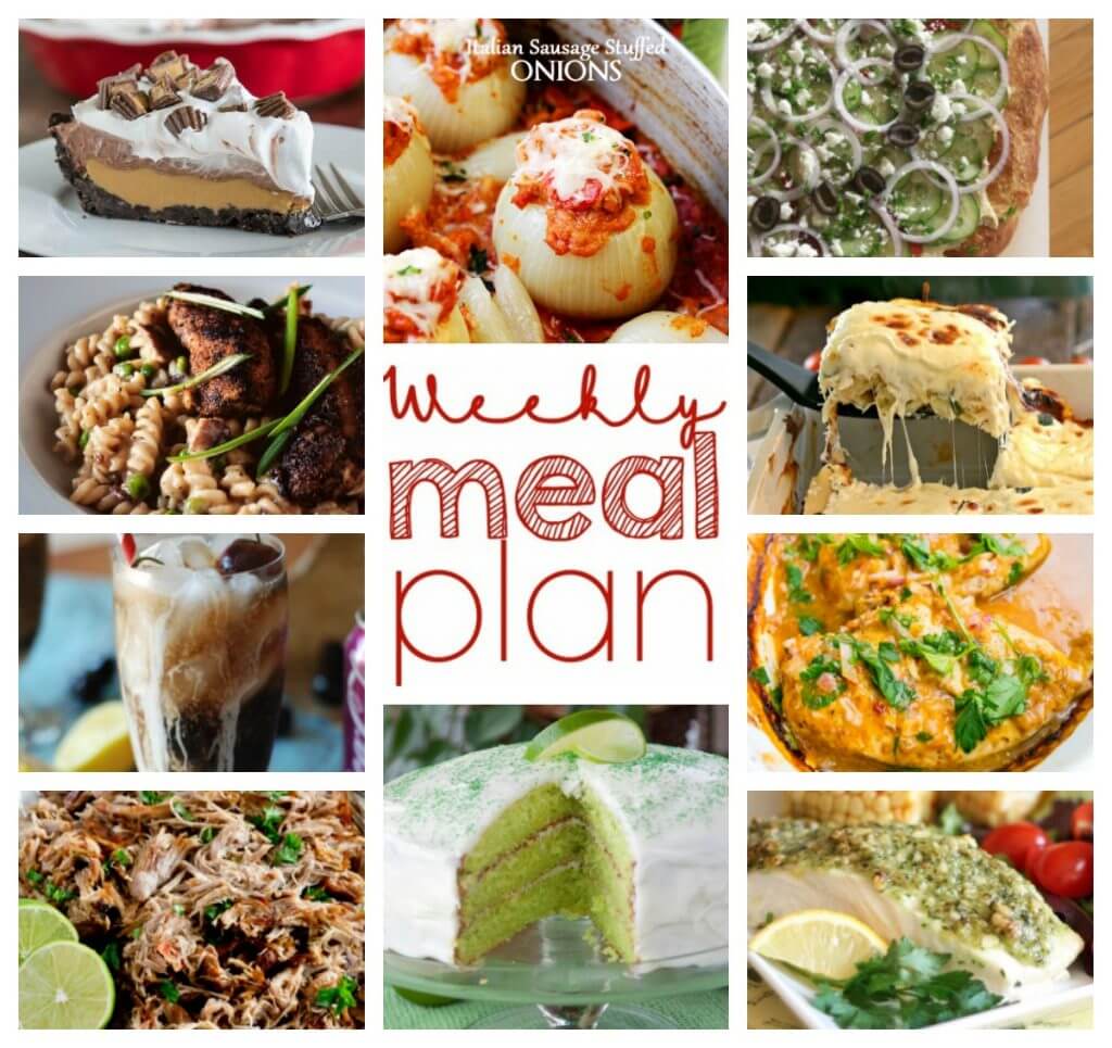 Weekly Meal Plan Week 41 - 10 great bloggers bringing you a full week of recipes including dinner, sides dishes, and desserts!