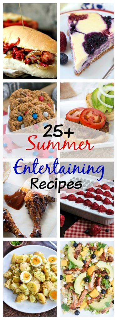 Over 25 recipes to get you ready for Summer Entertaining!  Everything from burgers to salads to desserts, we have you covered for Memorial Day, Labor Day, and every day in between!