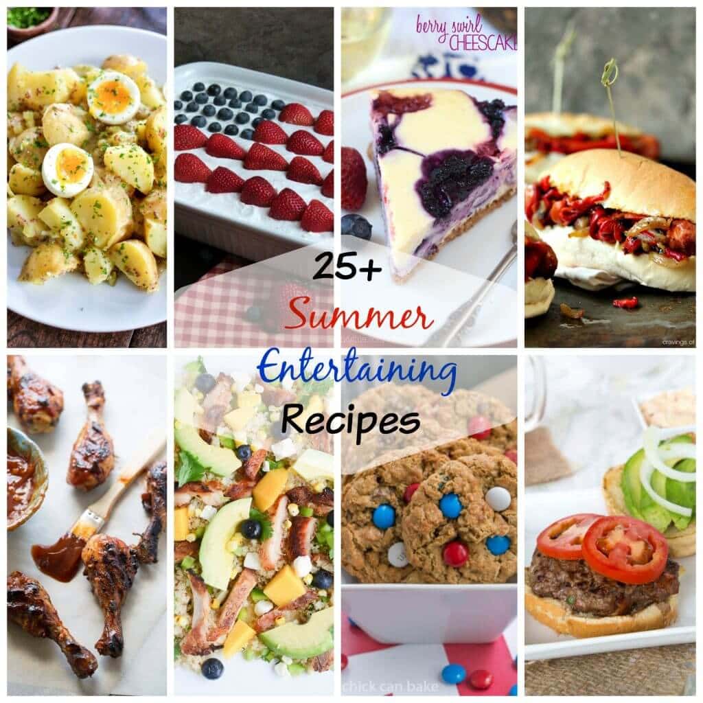 Over 25 recipes to get you ready for Summer Entertaining!  Everything from burgers to salads to desserts, we have you covered for Memorial Day, Labor Day, and every day in between!