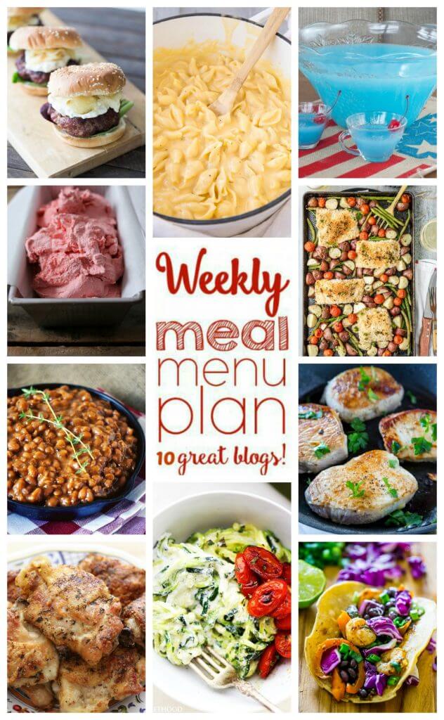 Weekly Meal Plan Week 47 - 10 great bloggers bringing you a full week of recipes including dinner, sides dishes, and desserts!