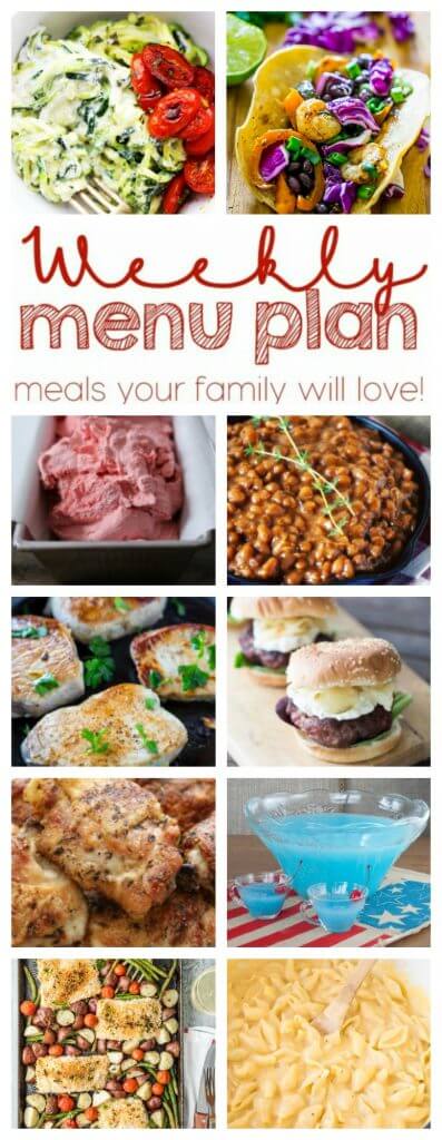 Weekly Meal Plan Week 47 - 10 great bloggers bringing you a full week of recipes including dinner, sides dishes, and desserts!