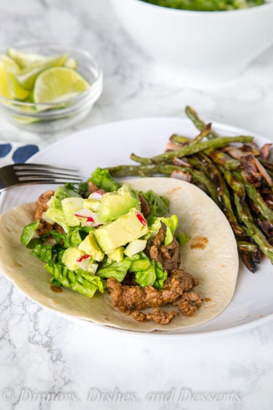 Blue Apron Review: Beef Tacos with Roasted Green Beans