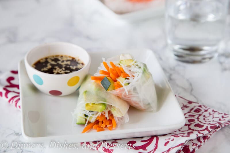 copycat tokyo joes spring rolls on a plate