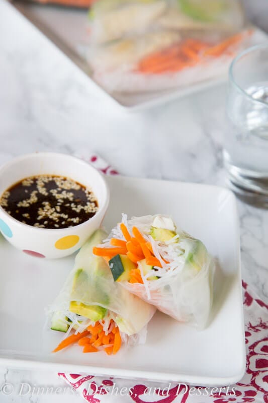 copycat tokyo joes spring rolls on a plate