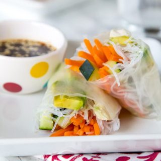 Copycat Tokyo Joes Chicken Spring Rolls - almost no cooking required to make this easy copy cat recipe for chicken spring rolls.