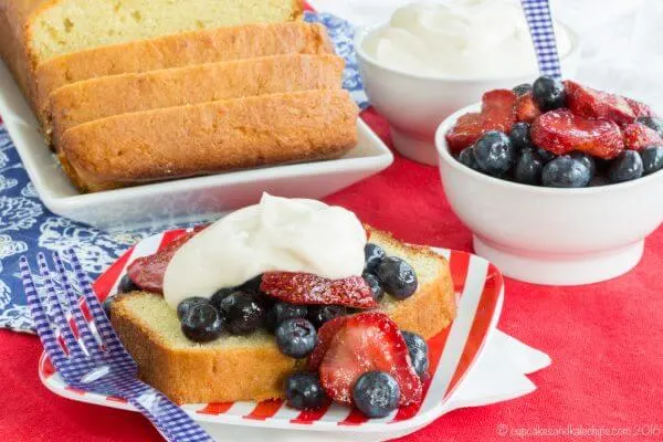 Gluten-Free Potato Pound Cake with Berries {Cupcakes & Kale Chips}