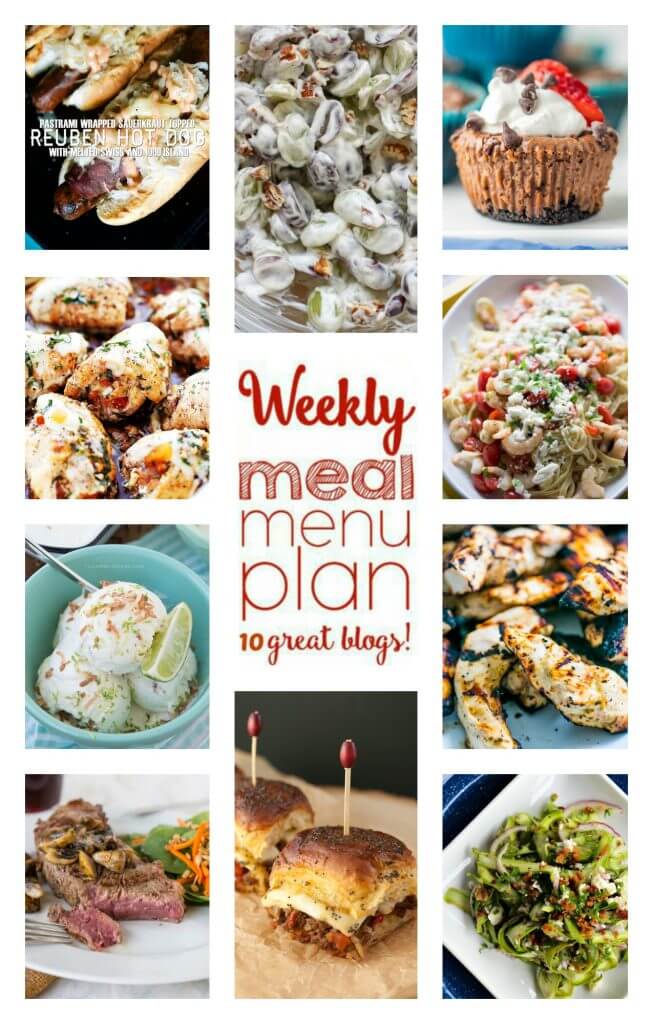 Weekly Meal Plan Week 52 – 10 great bloggers bringing you a full week of recipes including dinner, sides dishes, and desserts!