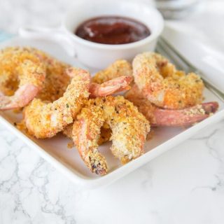 Oven Fried Shrimp - make super crispy shrimp that is baked, not fried, so it is actually good for you!