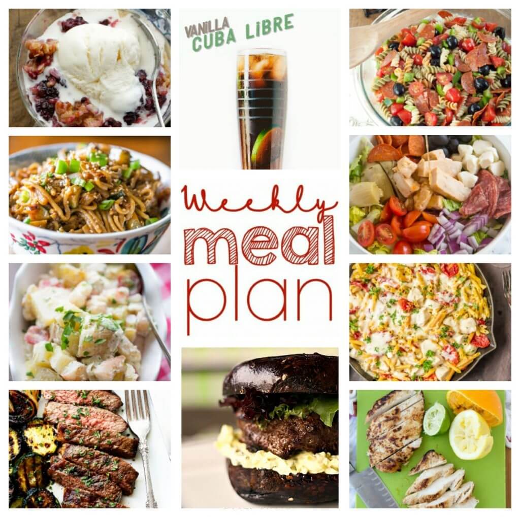 Weekly Meal Plan Week 49 - 10 great bloggers bringing you a full week of recipes including dinner, sides dishes, and desserts!