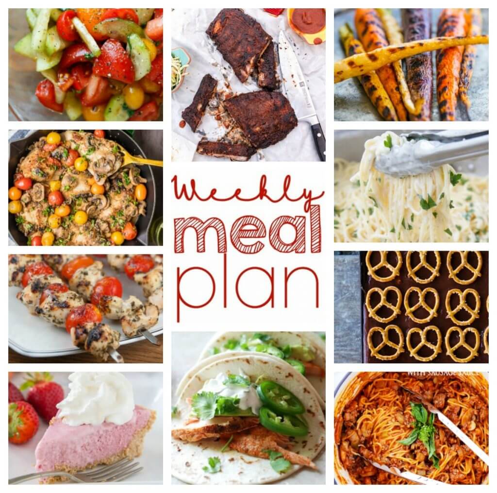 Weekly Meal Plan Week 48 - 10 great bloggers bringing you a full week of recipes including dinner, sides dishes, and desserts!