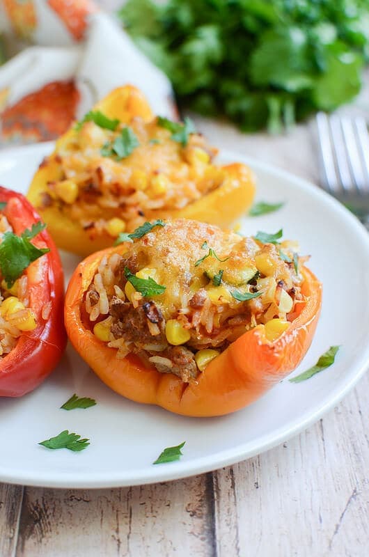 Grilled Stuffed Peppers {Fake Ginger}