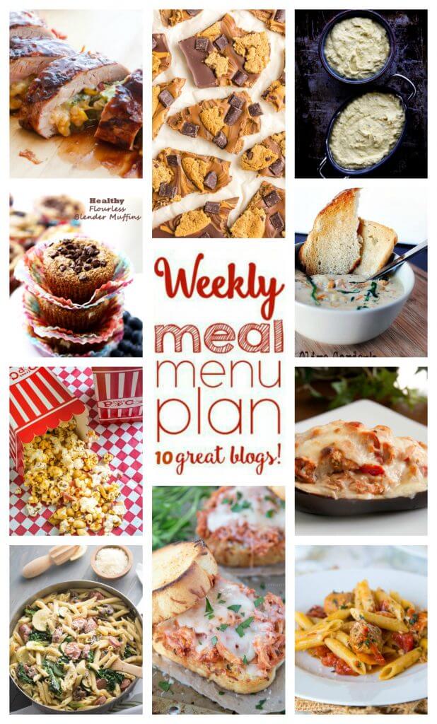 Weekly Meal Plan Week 61 – 10 great bloggers bringing you a full week of recipes including dinner, sides dishes, and desserts!