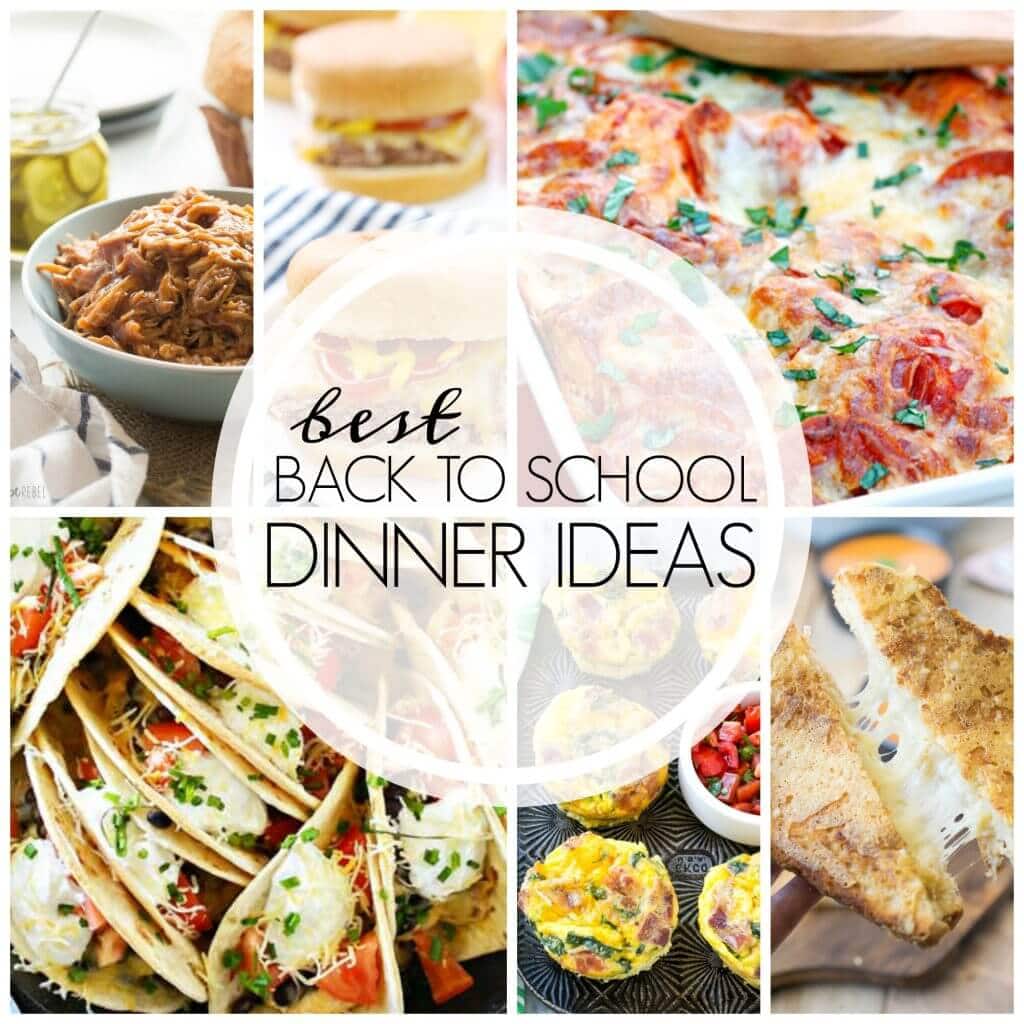 Back to School Recipes - Over 20 recipes that are perfect for those busy weeknights! 