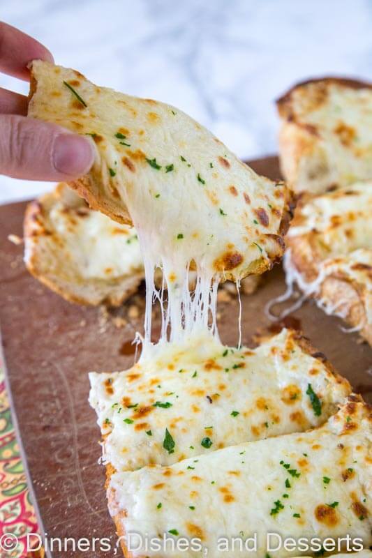 Cheesy Garlic Bread - cheesy, garlicky goodness that can accompany just about any meal on any night of the week!