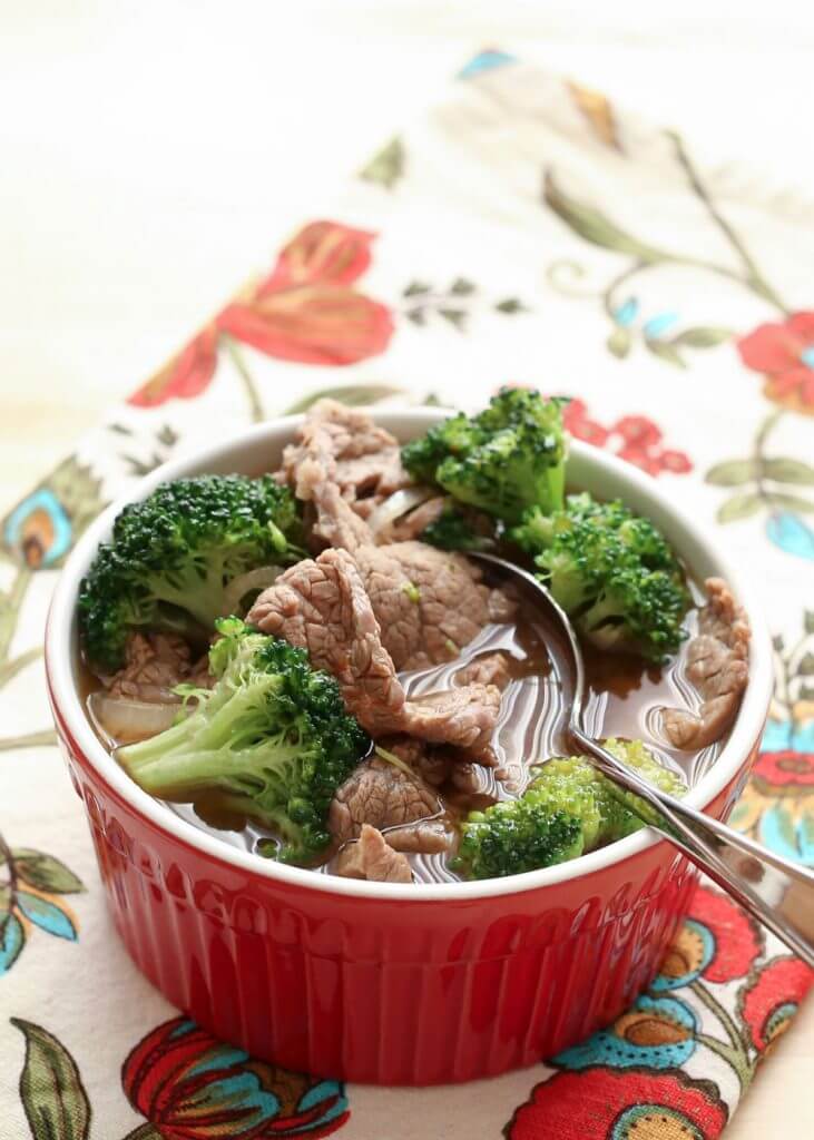 Chinese Beef and Broccoli Soup {Barefeet in the Kitchen}
