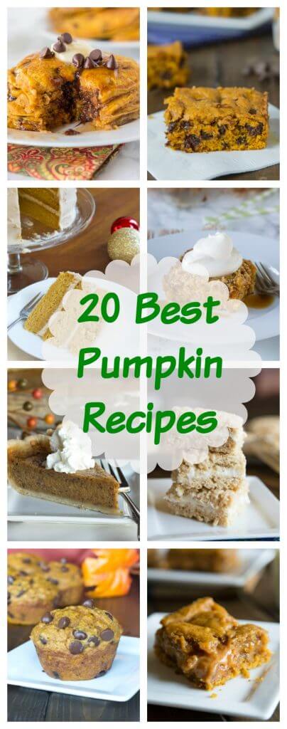 Pumpkin Recipes Round Up - 20 great recipes that are going to make you crack open that can of pumpkin in your pantry!