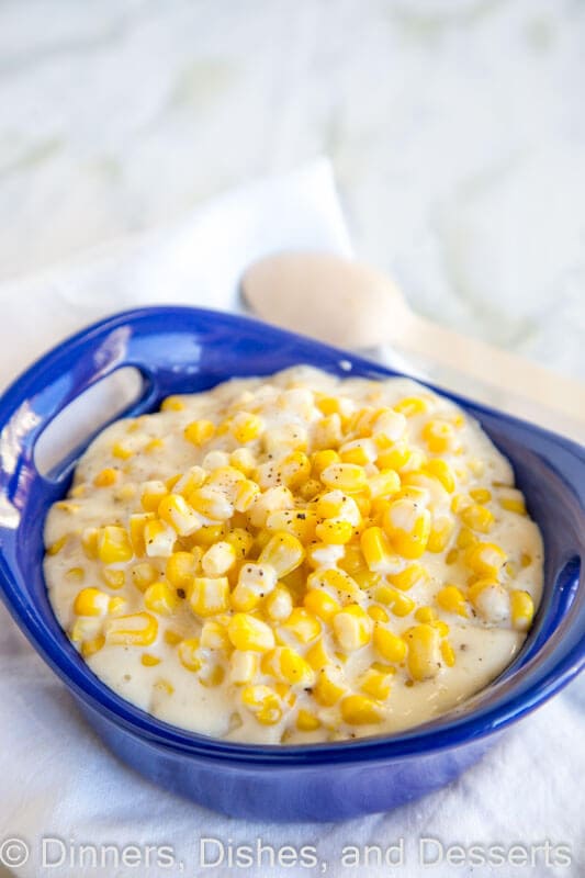 Slow Cooker Cream Corn - dress up your side dishes with this cream corn. So much better than any canned stuff you can find.