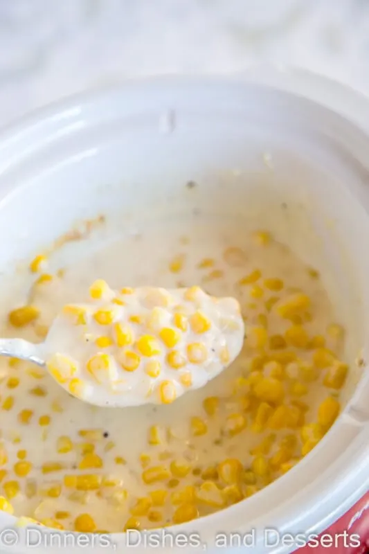 cream corn in the slow cooker