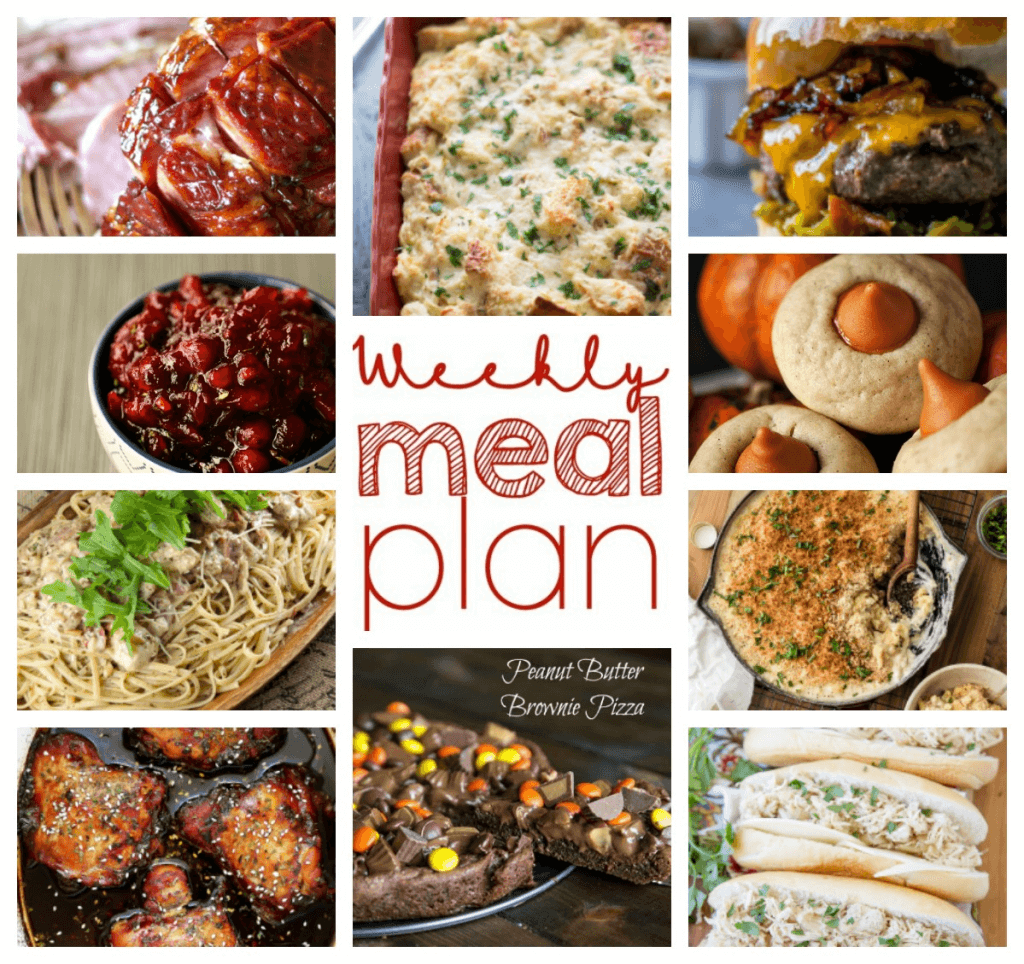 Weekly Meal Plan Week 68 – 10 great bloggers bringing you a full week of recipes including dinner, sides dishes, and desserts!