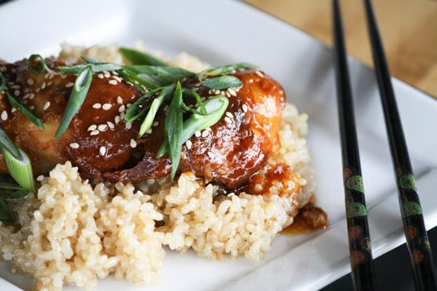 Slow Cooker Honey Sesame Chicken {Foodie with Family}